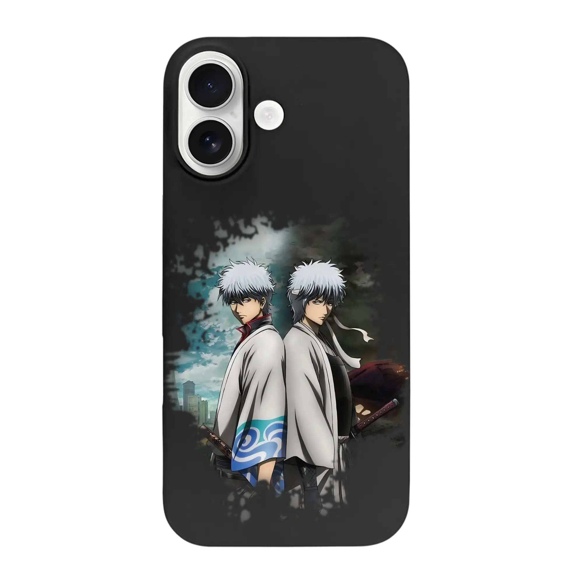 銀魂 グッズ 坂田 銀時 - iPhone 17 シリーズ シリコンケース 薄型 耐衝撃 指紋防止 ソフトタッチカバー 精密フィット 傷防止 保護ケース iPhone 17/17 Air/17 Pro/17 Pro Max 対応